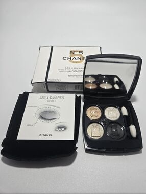CHANEL Les 4 Ombres Eyeshadow Palette - Gold & Champagne Tones LIMITED EDITION